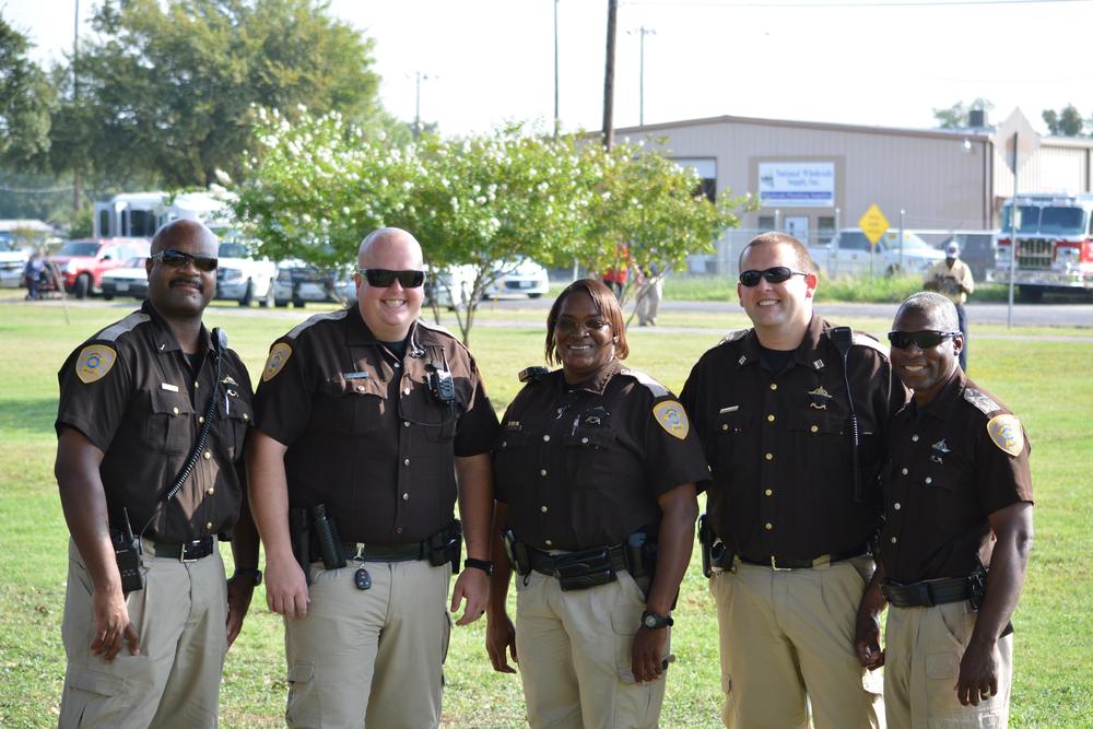 Navarro County Officers participate in Patriot's Day Ceremony at Bunert Park