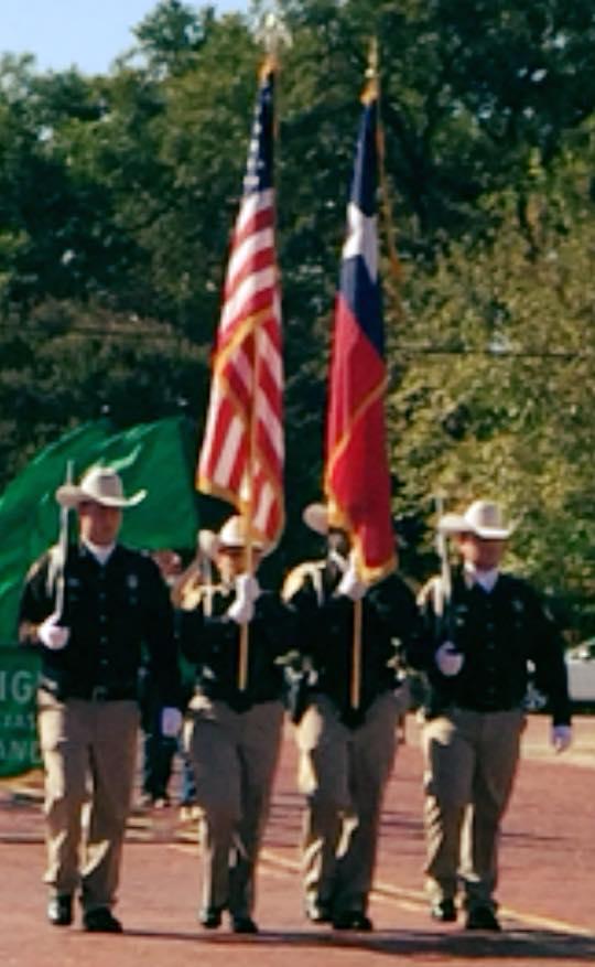 NCSO Color Guard proudly participating in the annual Kerens Homecoming Parade