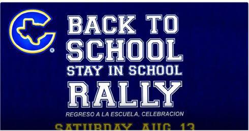 Back to school rally August 13