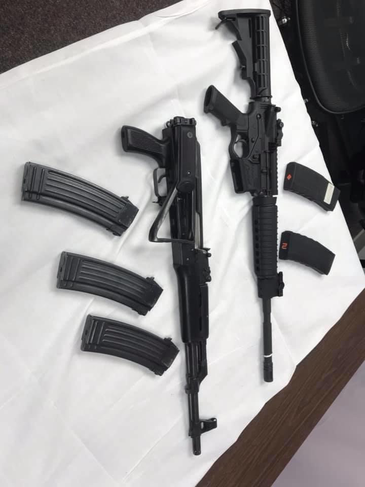 seized drugs and weapons