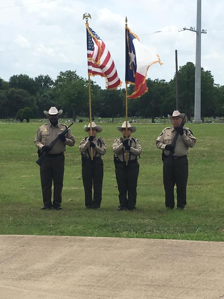 The Navarro County Sheriff’s Office Honor and Color Guard Units proudly participated in today’s annual Memorial Day Ceremony holding flags