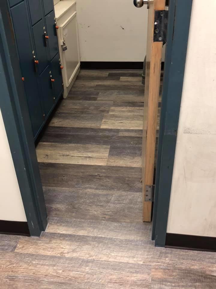 interior of sheriff's office with new hardwood floors