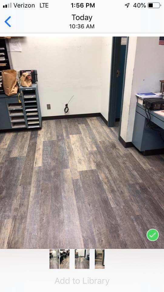 interior of sheriff's office with new hardwood floors