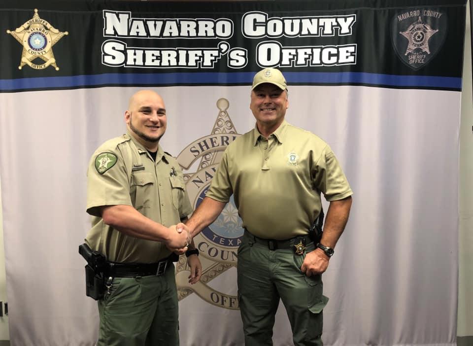 Deputy Joseph White being promoted to Corporal