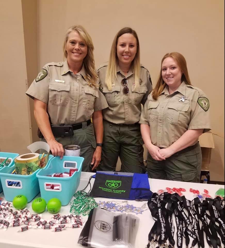 Captain Melanie Cagle, Deputies Sarah Lane and Krystal McCollum