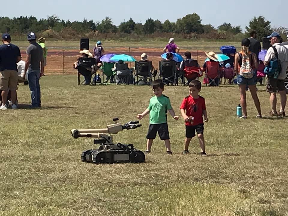 new tactical surveillance robot with two children