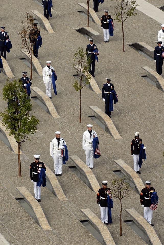 Members of Armed Forces standing at attention