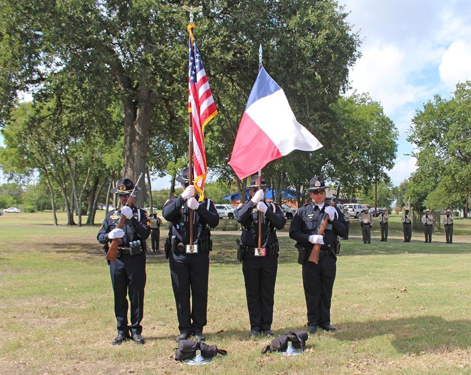 honor guard performing