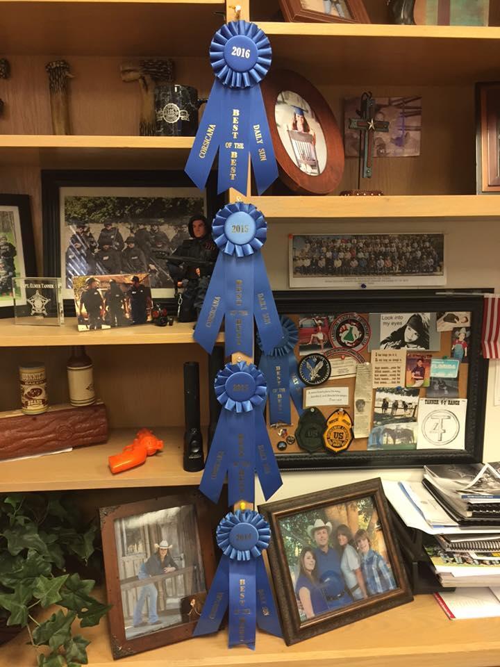 Best of the Best County Law Enforcement Officer ribbons