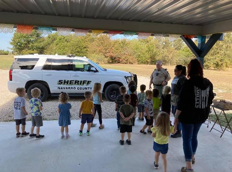 patrol car and kids