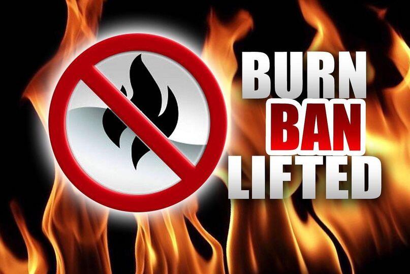 burn ban lifted