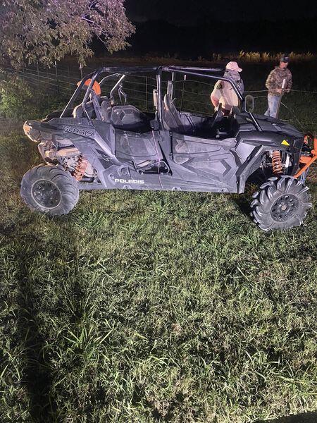 atv crashes and is reported stolen