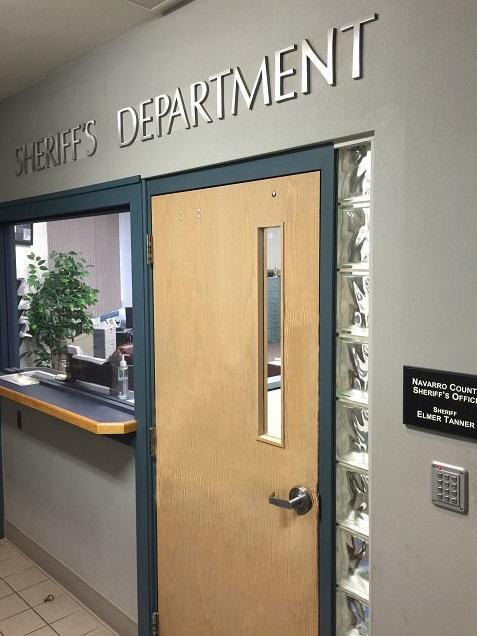 Administration window at the Sheriffs Department