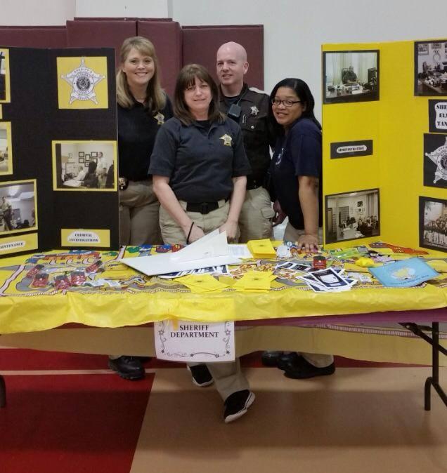 Navarro County Sheriff's Officers stand together 