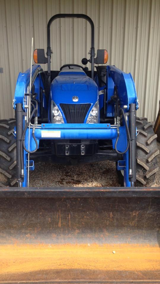 New Holland 65 hp tractor with front assist 