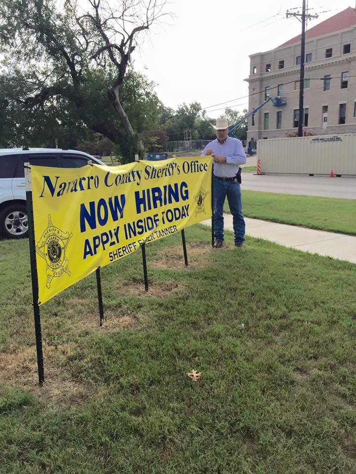 NCSO Now hiring sign