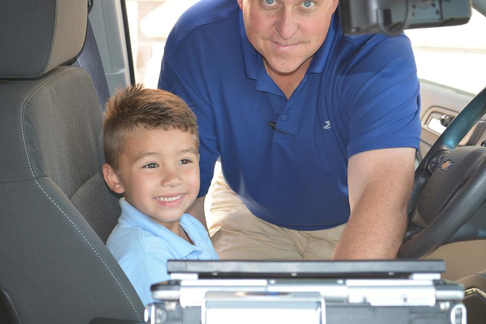 Eli Clagett seeing a computer in a control car