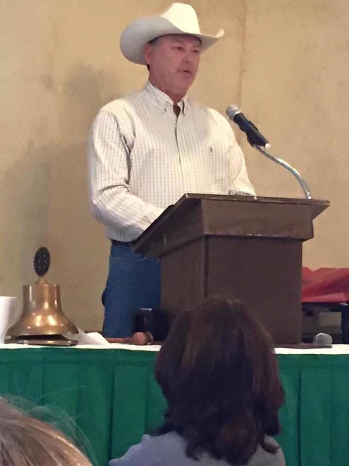 Sheriff Tanner is the guest speaker at the Navarro County Farmer of the Year Award Ceremony
