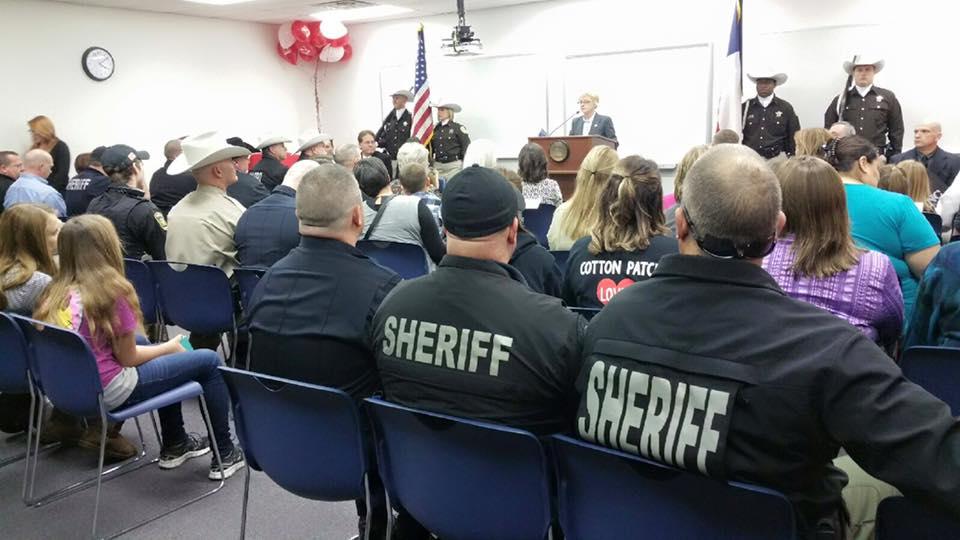 Navarro College Police Academy classroom dedication to Jason Westmoreland