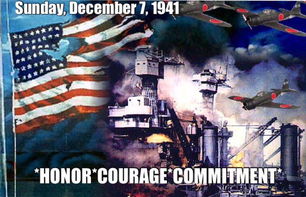 Sunday, December 7, 1941. "Honor, Courage, Commitment"