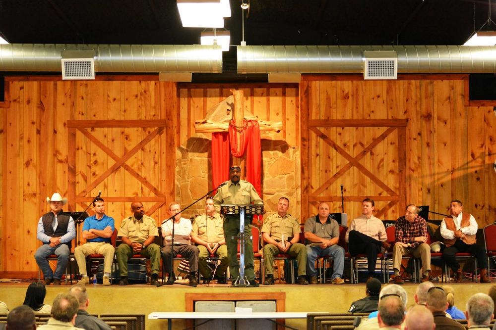 Chief Deputy Steward and members of NCSO command staff