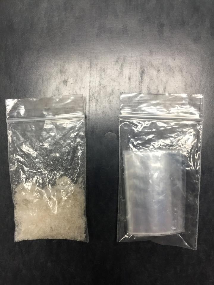 6.7 grams of methamphetamine was seized 