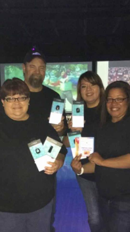 NCSO bowling team members all win a FitBit 