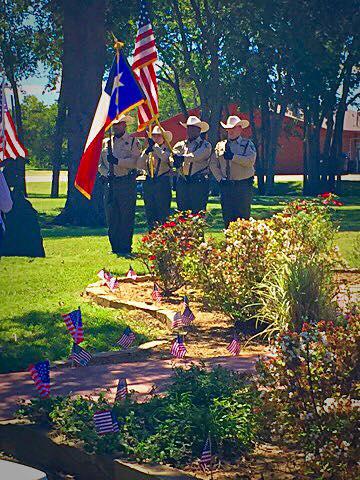 NCSO Color Guard proudly holding the flags