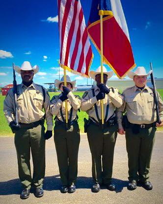 NCSO Color Guard proudly holding the flags