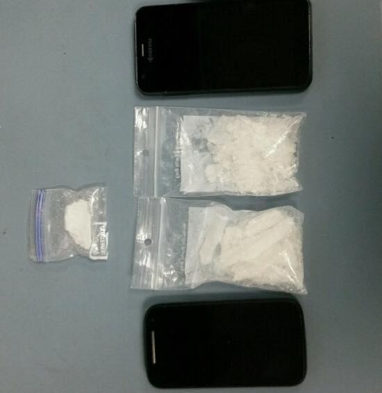 58 grams of methamphetamine and 2 cellphones