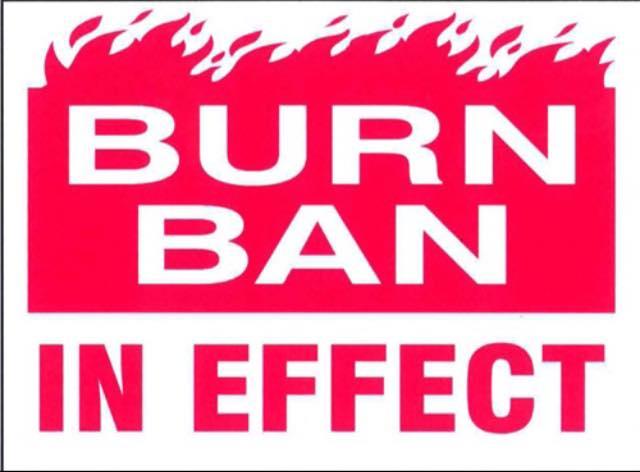 Burn Ban In Effect